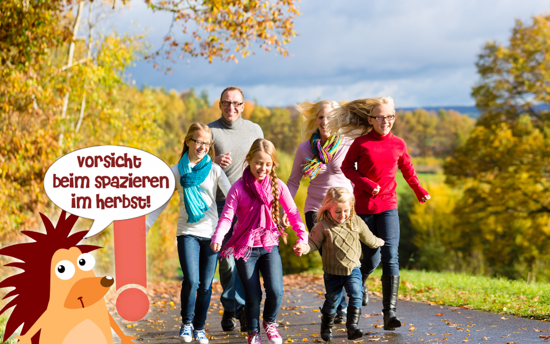 Pflasterpass® -Vorsicht beim Herbstspaziergang mit der Familie